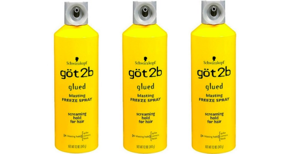 3 bottles of Got2b hair spray