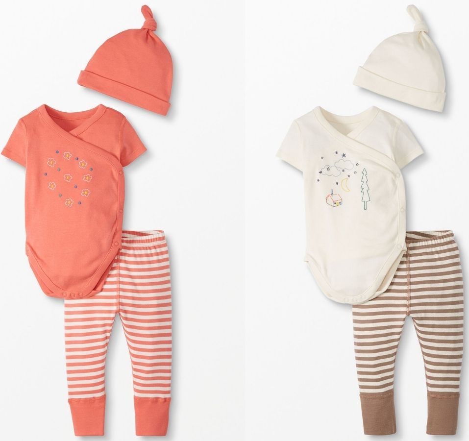 Hanna Anderson organic cotton baby layette sets