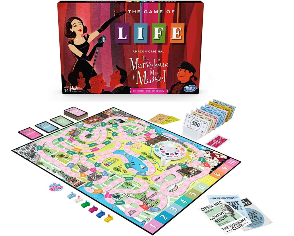 the game of life board game in the marvelous mrs. maisel edition