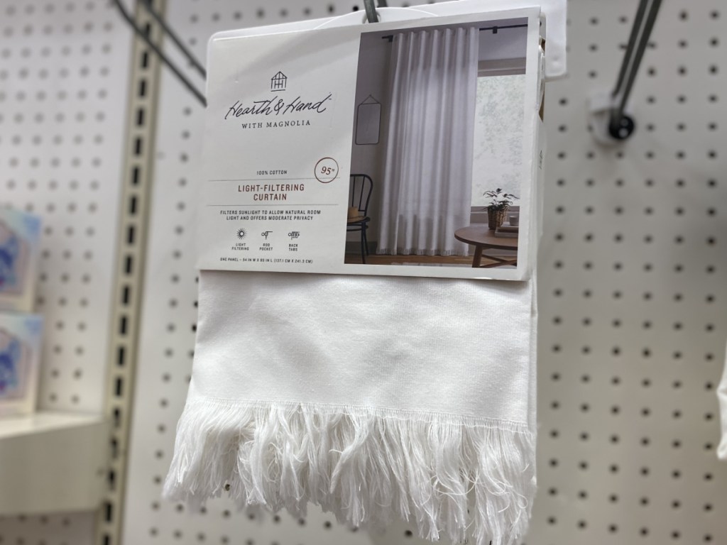hearth and hand with magnolia white fringe curtain at target 