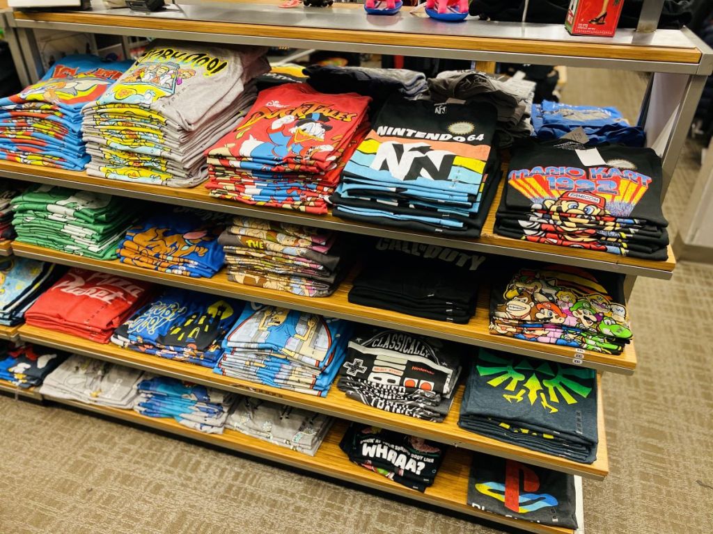 Men's Graphic Tees from 5.99 on (Regularly 15) Nintendo