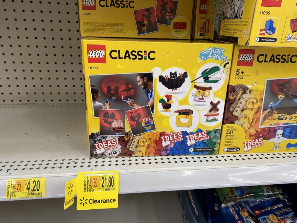 LEGO Classic Theater box on shelf at Walmart