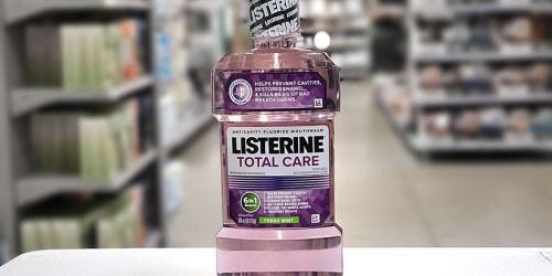 FIVE Listerine Mouthwashes Only 16¢ After Rebate & Walgreens Rewards w/ Free Store Pickup