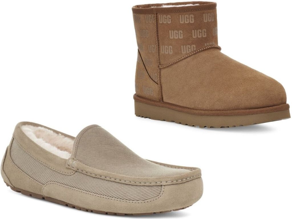 two men's ugg shoes