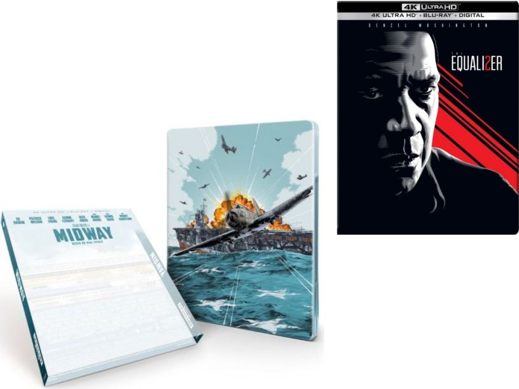 Midway and The Equalizer Steelbooks