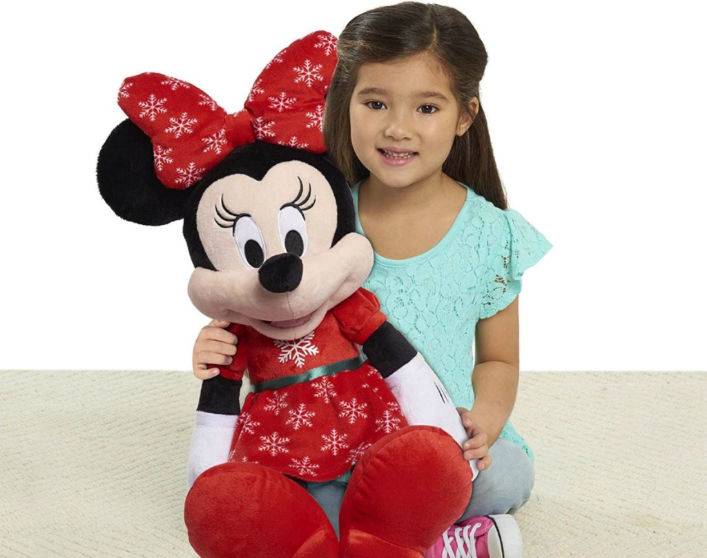 mickey and minnie holiday plush