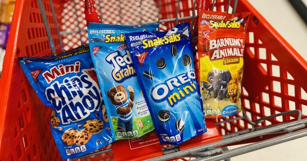 Nabisco Snack Saks in target cart
