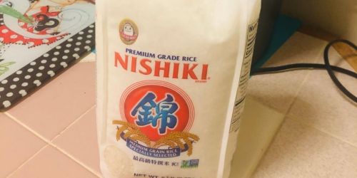 Nishiki Medium Grain Rice 5-Pound Bag Only $5 Shipped on Amazon