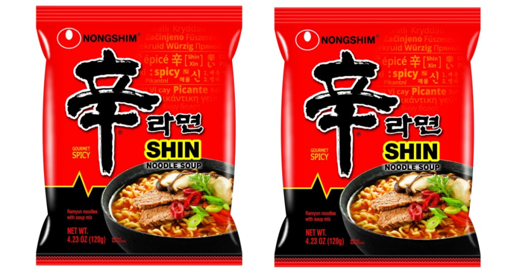 Nongshim spicy noodle soup packs