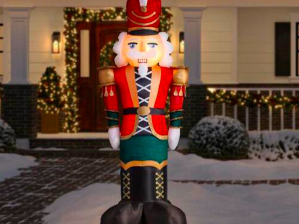 nutcracker blow up for Christmas