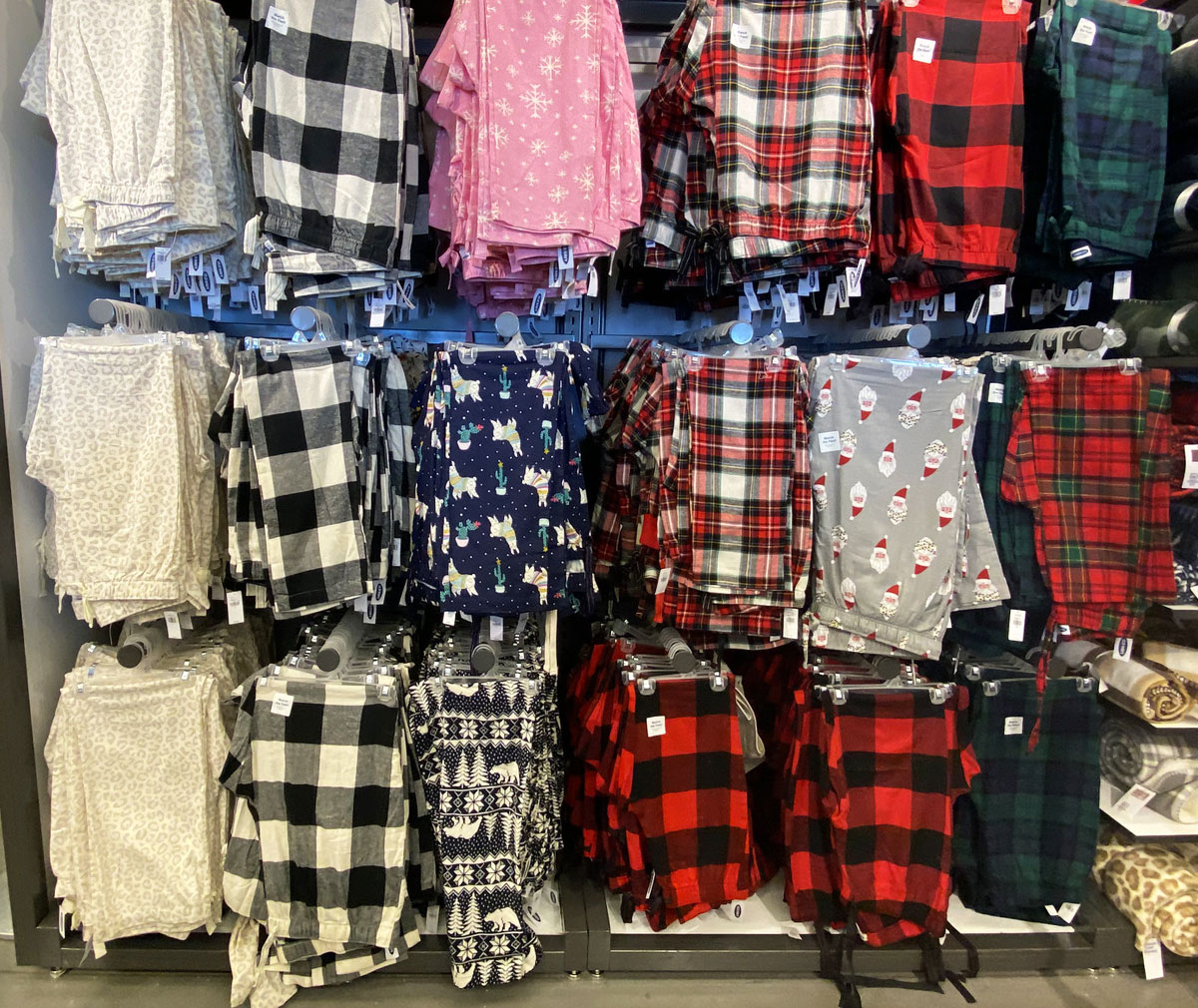 old navy christmas flannel pants