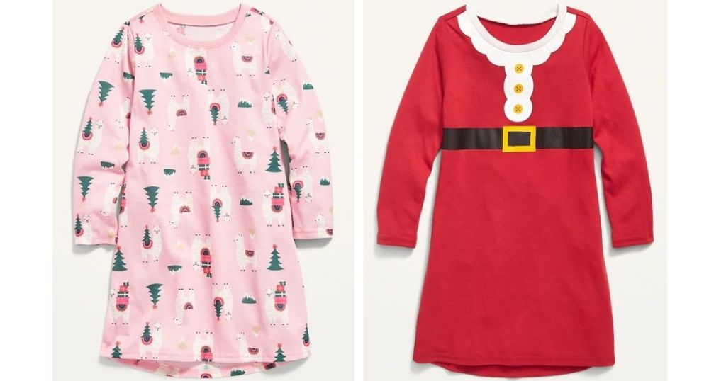 2 Old Navy Jingle Jammies Toddler Nightgown