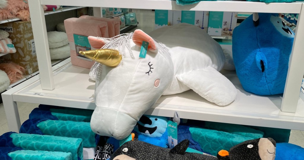 pillowfort weighted unicorn pillow