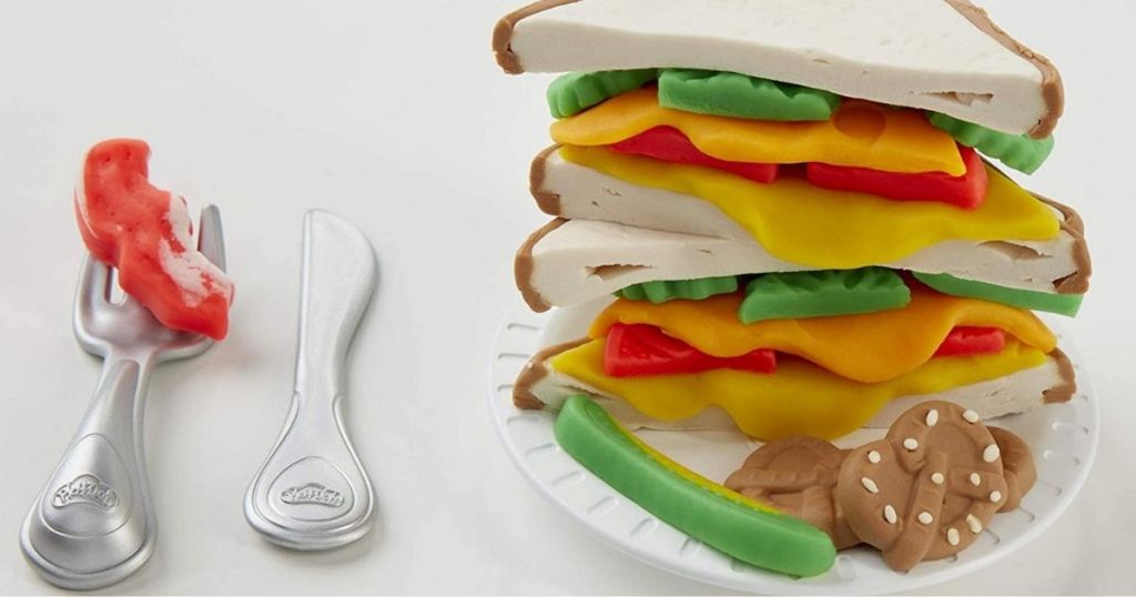 Play-Doh Cheesy Sandwich Maker Play Set Assembled