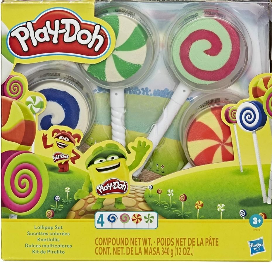 stock image of Play Doh Lollipops packaging