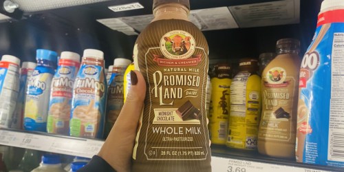 Promised Land Chocolate Milk 28oz Bottles Only $1.85 at Target (Regularly $4)