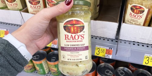 $3 Worth of New Rao’s Coupons = Soup Just $1.58 at Walmart After Cash Back