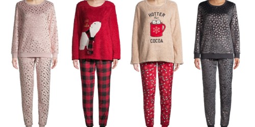 Women’s Cozy Pajama Sets Only $10 on Walmart.com