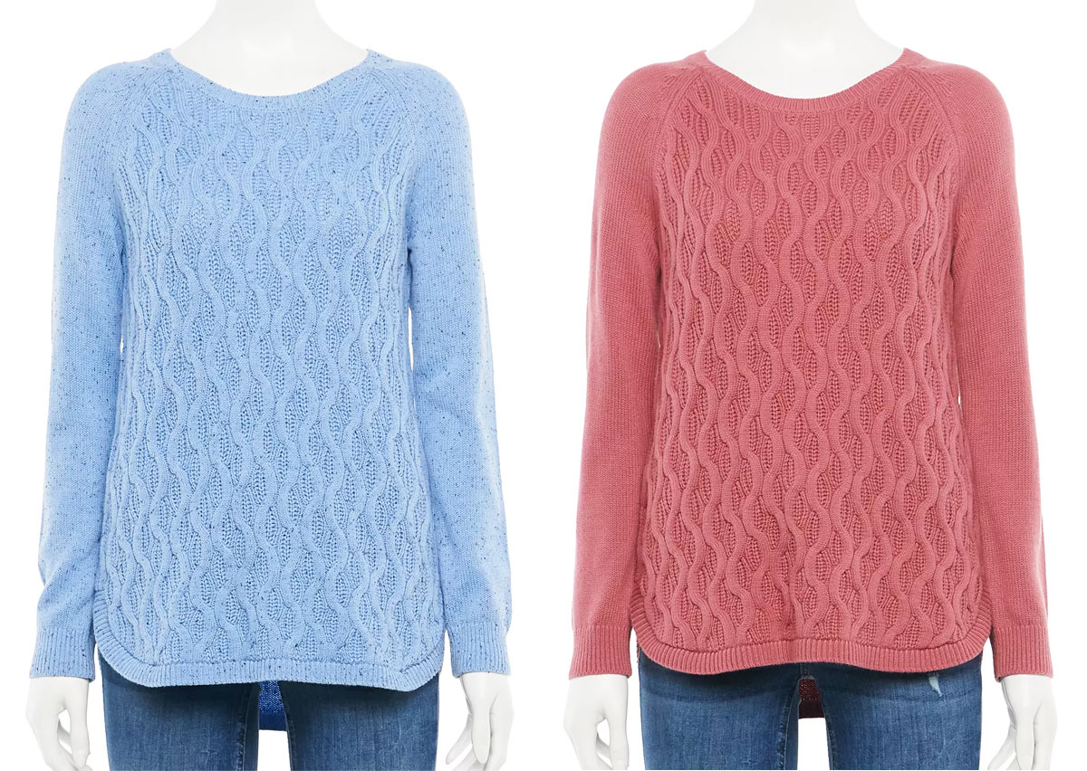 kohls sweaters for ladies