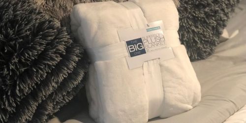 The Big One Super Soft Plush Blankets from $10.87 (Regularly $32)