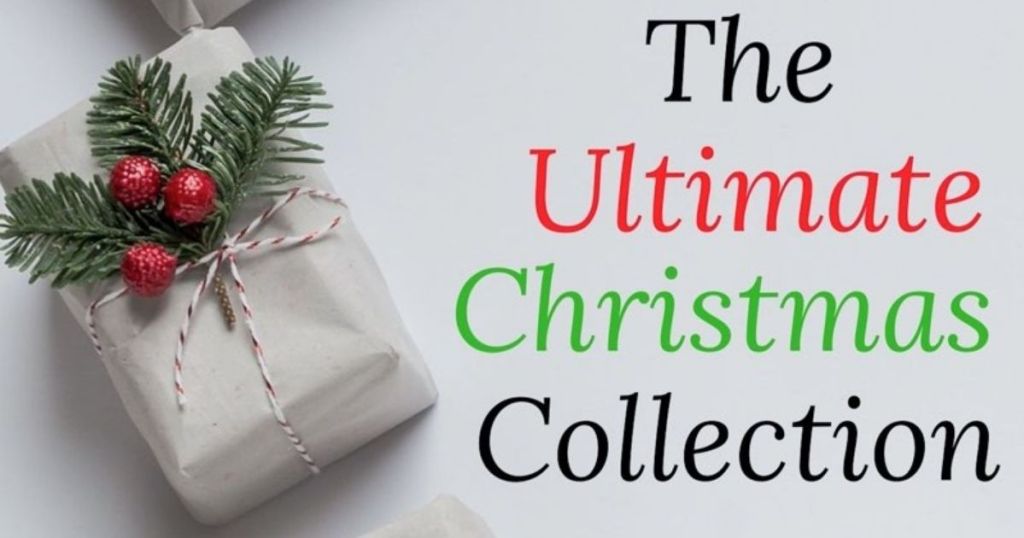 The Ultimate Christmas Collection next to present