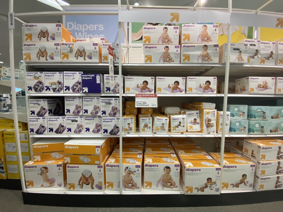 Up & Up Diapers on store shelves