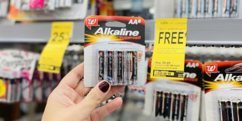 Walgreens Alkaline AA or AAA Battery 4-Packs Only 90¢ Each