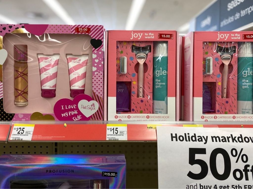 Walgreens Pink Sugar and Joy Shaving gift sets