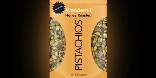 Wonderful Honey Roasted Pistachios 5.5oz Bag Only $3.49 Shipped on Amazon