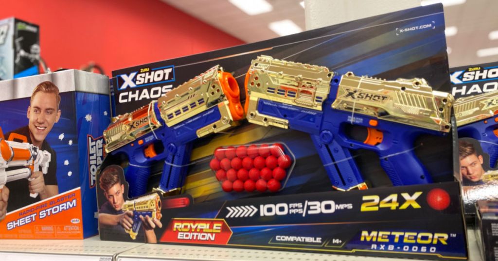 toy gun on shelf