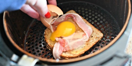 Try This Bacon & Egg Toast Hack Using The Air Fryer!