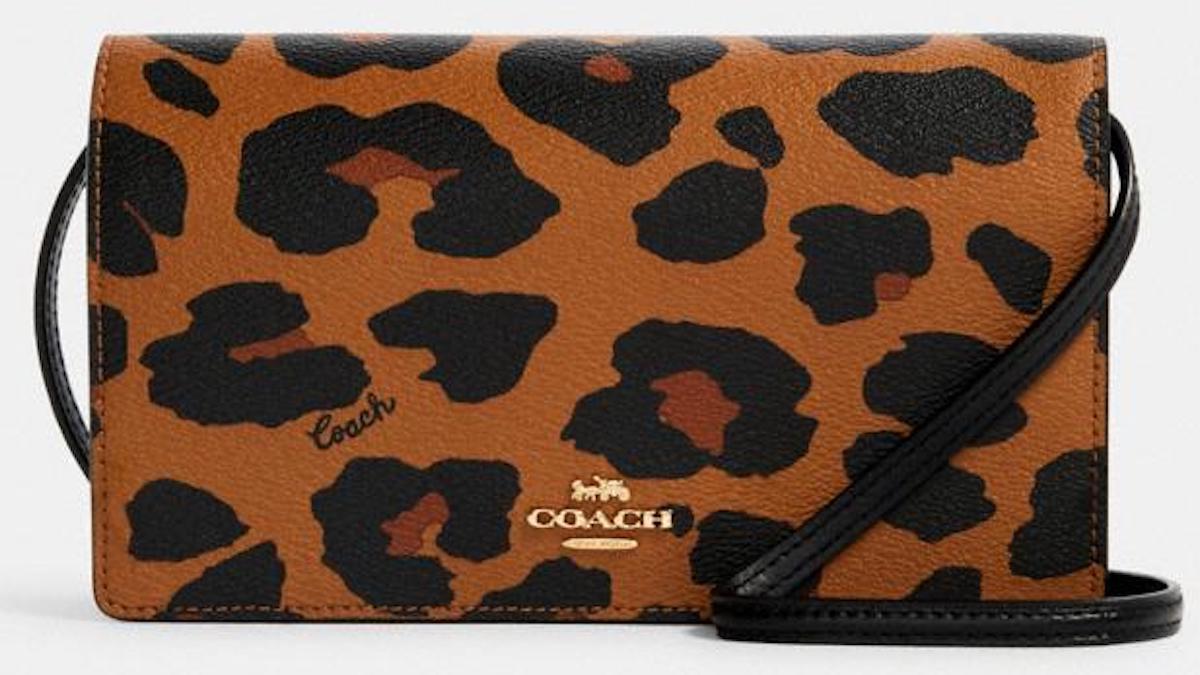 coach cheetah print wristlet