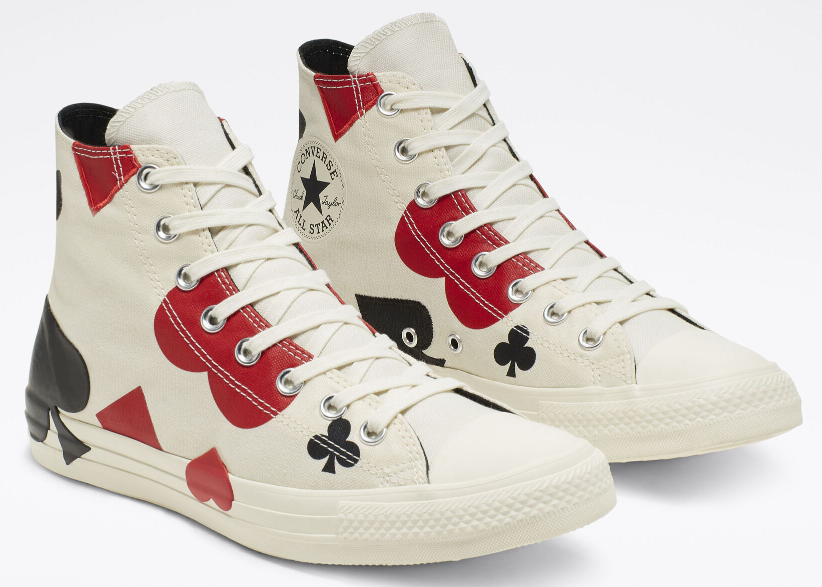 converse queen of hearts low top