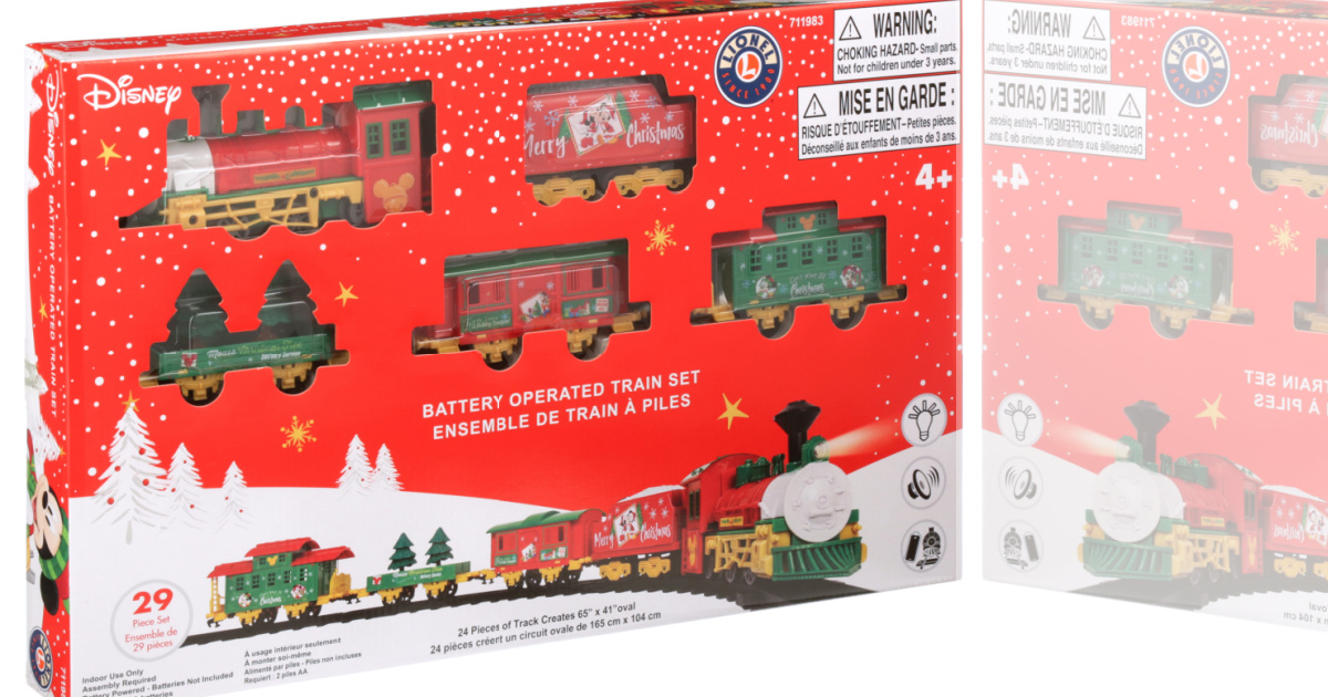 walmart disney christmas train