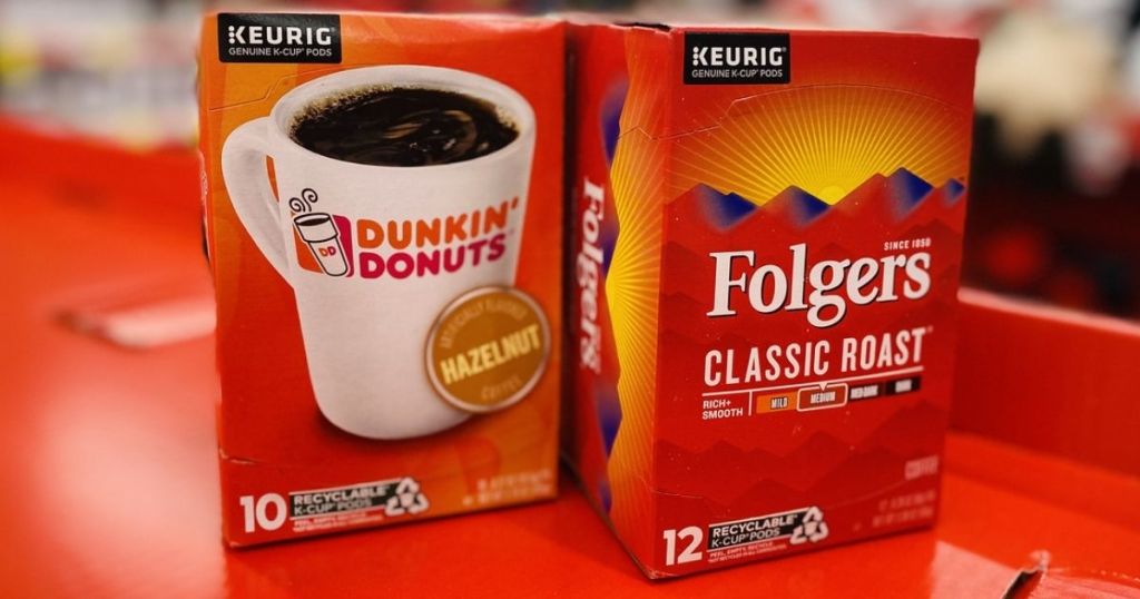 Folgers and Dunkin K-Cups