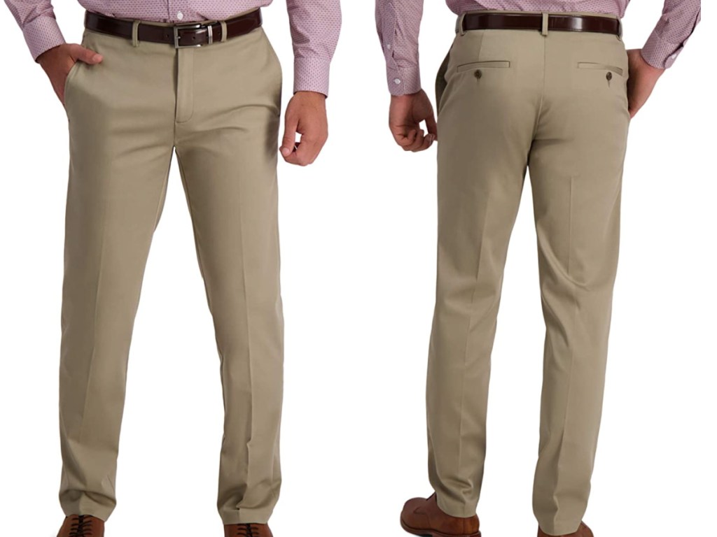 Haggar Men’s Khaki Pants Only $12 on Amazon (Regularly $37)