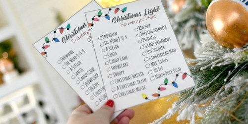 Use Our Free Printable Christmas Light Scavenger Hunt This Holiday!