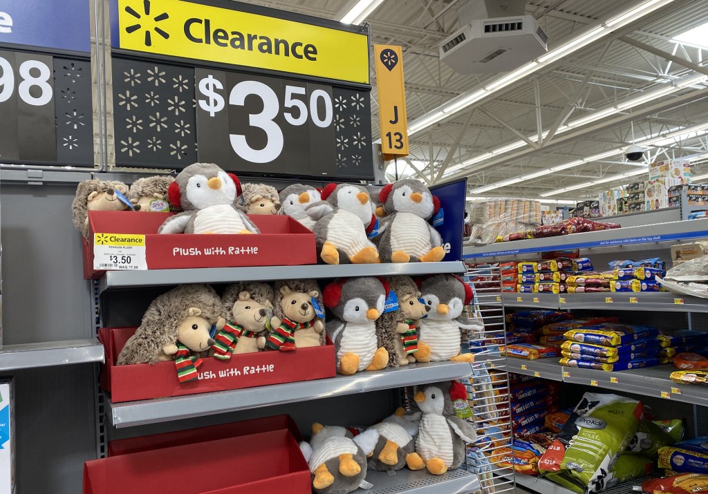 holiday time plush in store at walmart