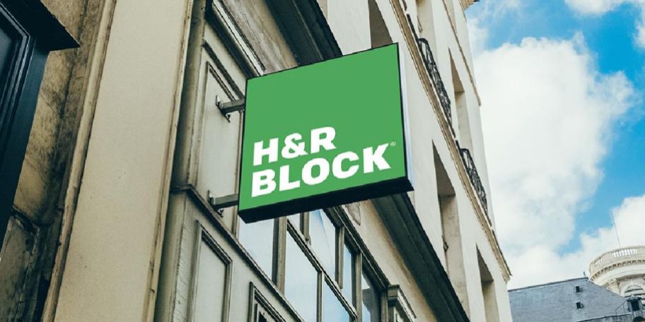 H&R Block sign on building