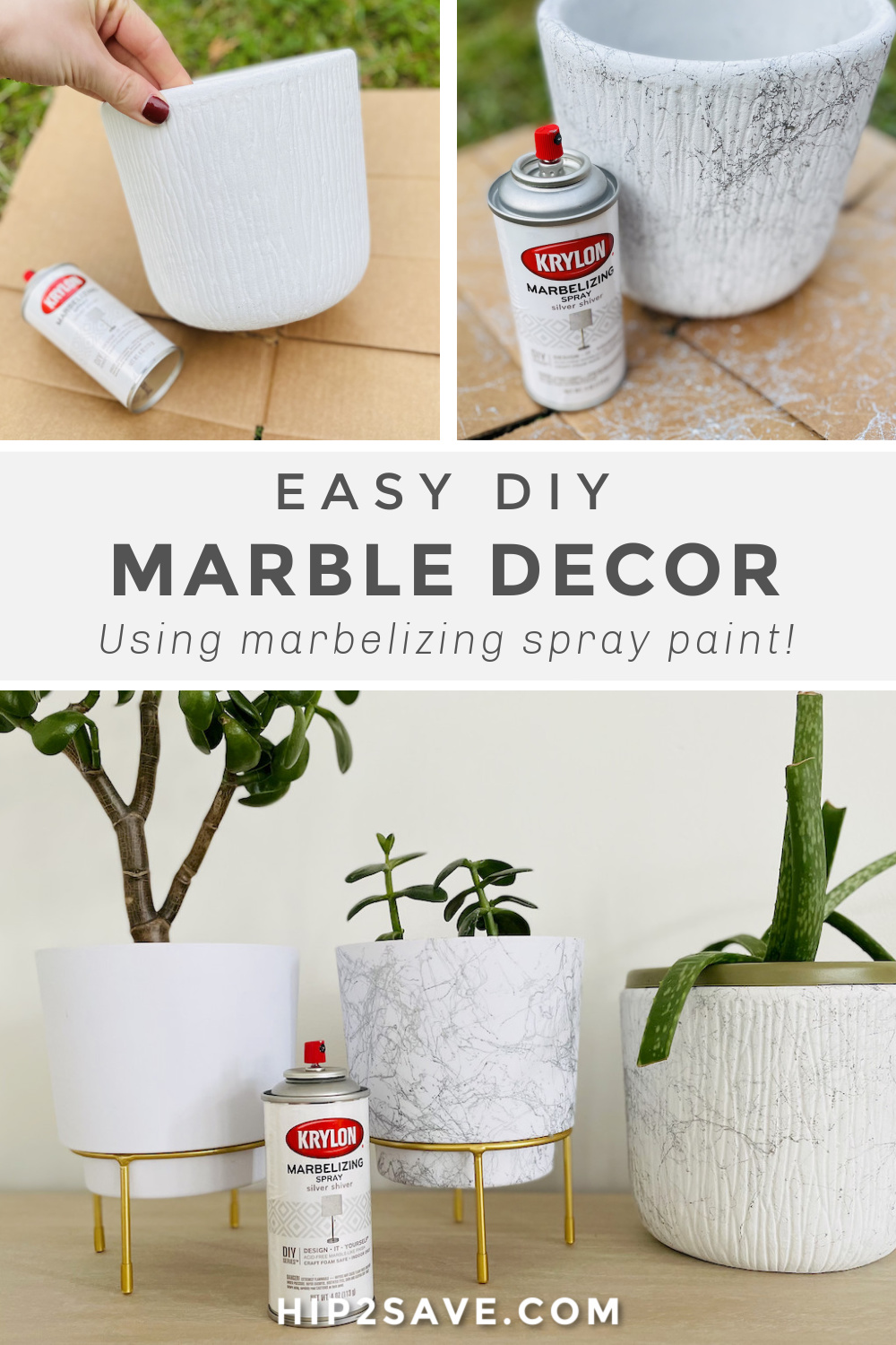 Use Marble Spray Paint to Transform Anything - Easy DIY | Hip2Save