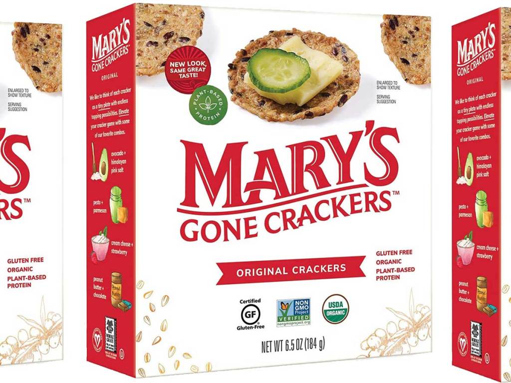 mary's crackers stock image