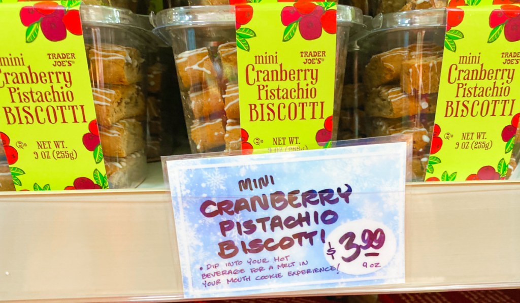 mini cranberry pistachio biscotti