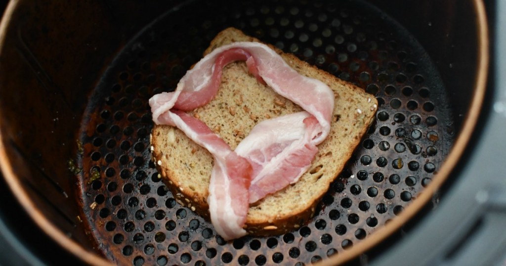 This Air Fryer Breakfast Hack Makes Bacon & Egg Toast Hip2Save