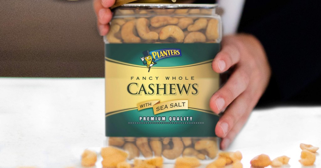 removing lid on planters fancy whole cashews