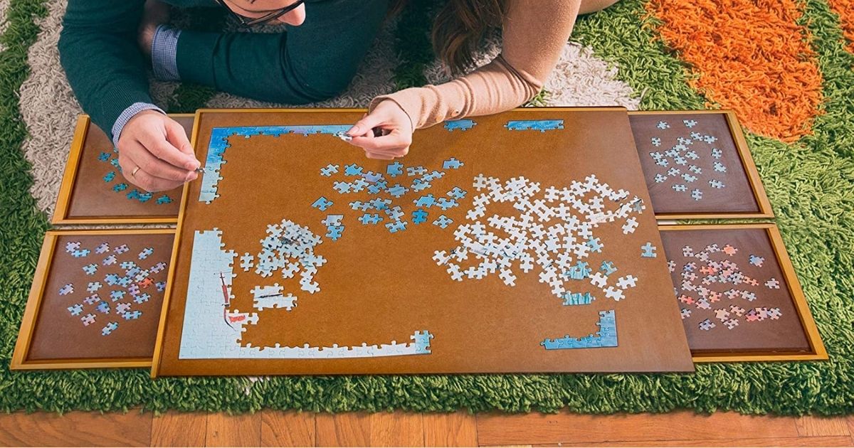 Jumbl 4-Drawer Wooden Puzzle Board Only $47.99 Shipped on Amazon