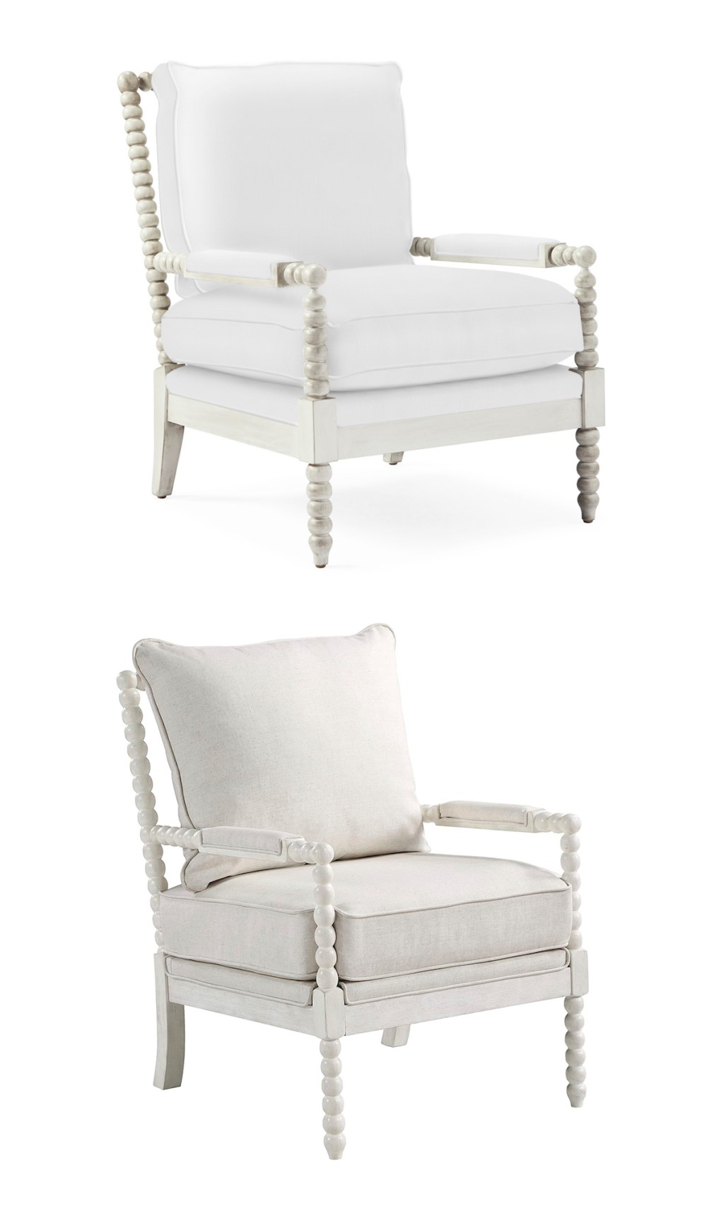 white bobbin style chair stock photos