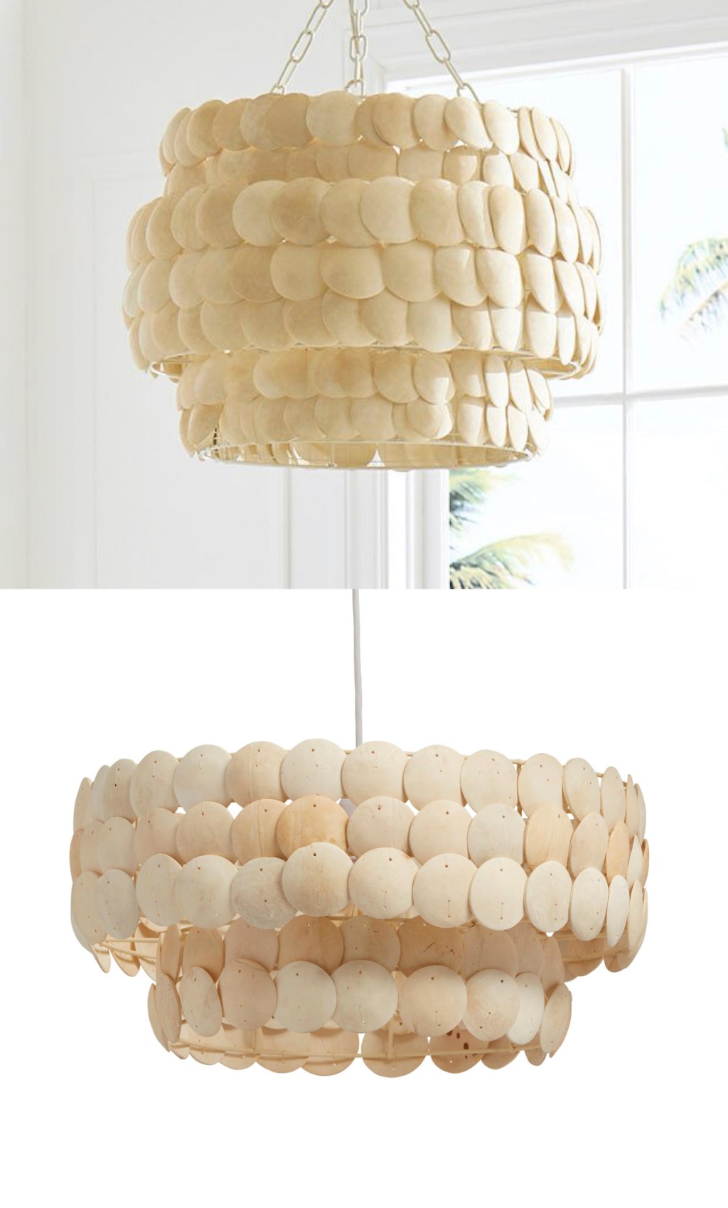 cream coconut shell chandelier light stock photos