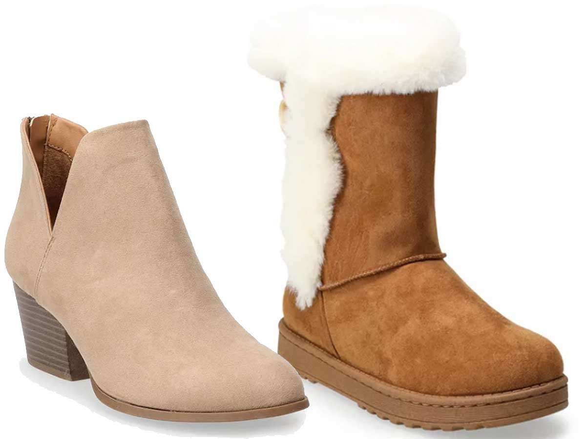 fur boots kohls