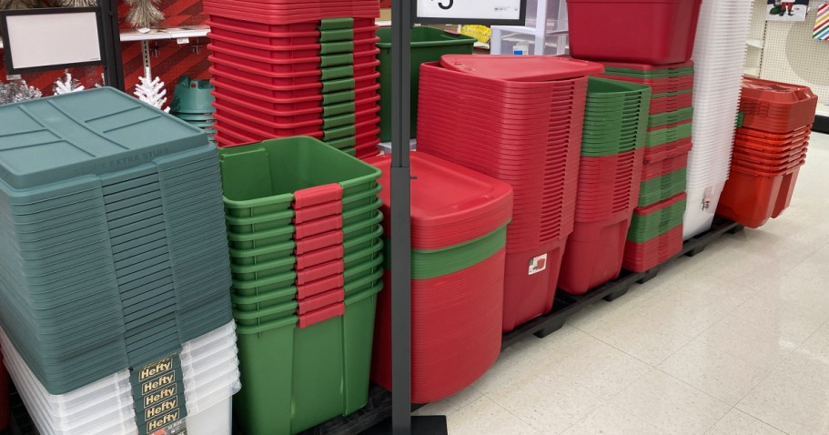 Target Storage Sale = Totes from $4.90