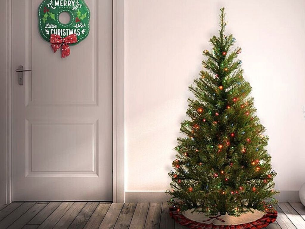 medium decorated Christmas tree